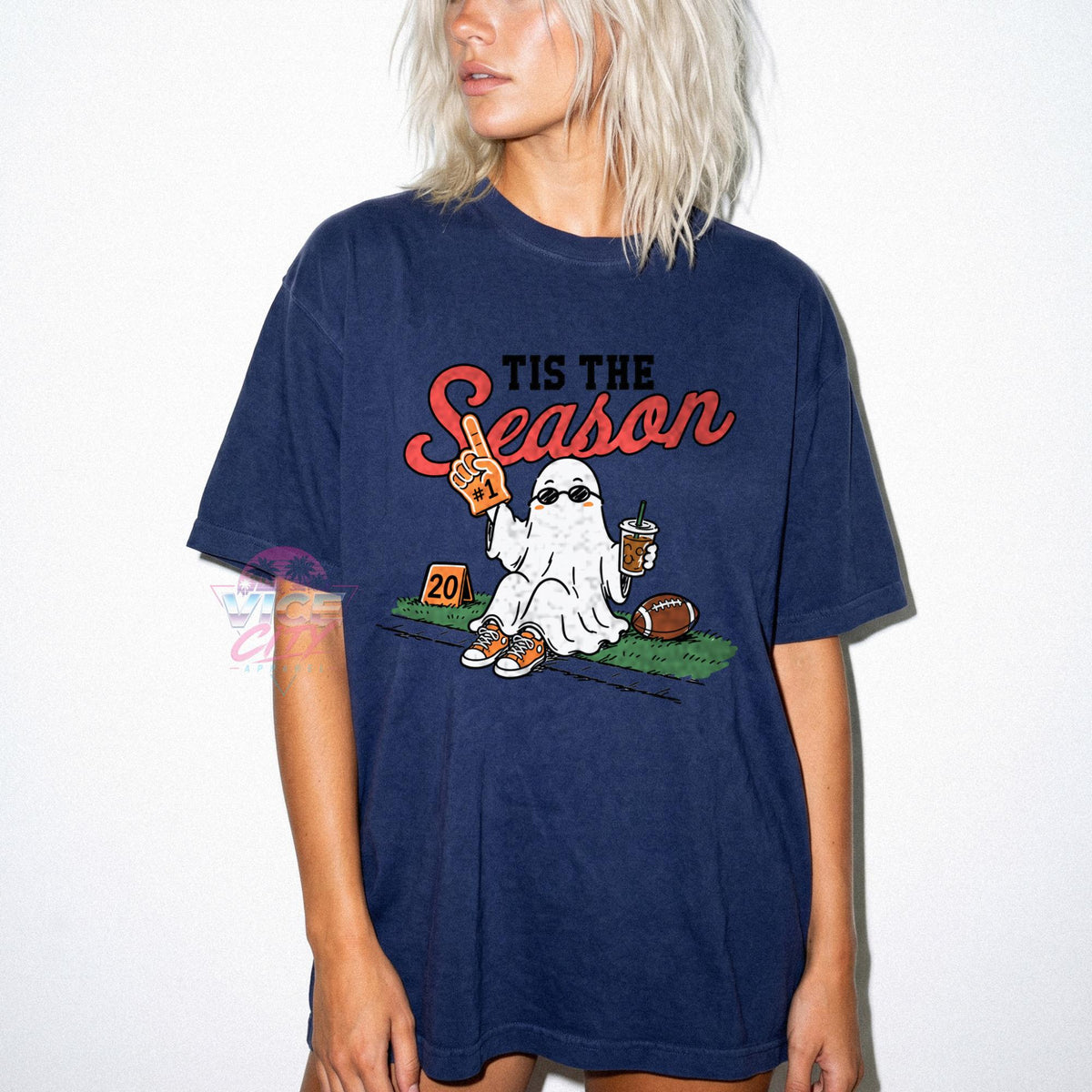 Halloween Iced Coffee T-Shirt for Spooky Match Day