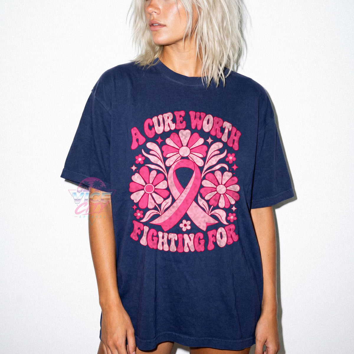 Floral Breast Cancer Awareness Shirt, Cancer Ribbon Tee, Cancer Awareness Shirt, Pink Ribbon Tee, Breast Cancer Support