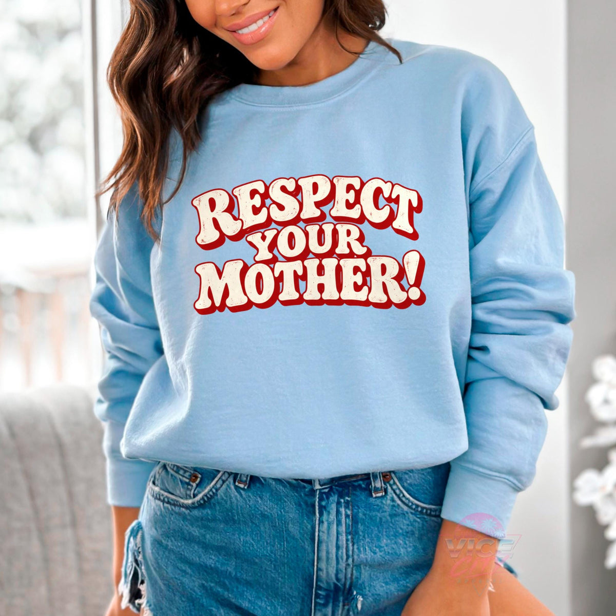 Respect Your Mother Sweatshirt, Retro Mom Hoodie, Gift for Mom