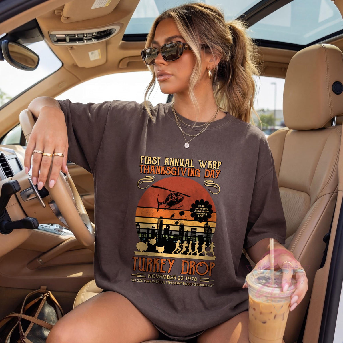 Thanksgiving Turkey Drop Shirt, I Thought Turkeys Could Fly Tee, Funny Retro 1978 Thanksgiving T-Shirt, Comfort Colors Fall Graphic Tee