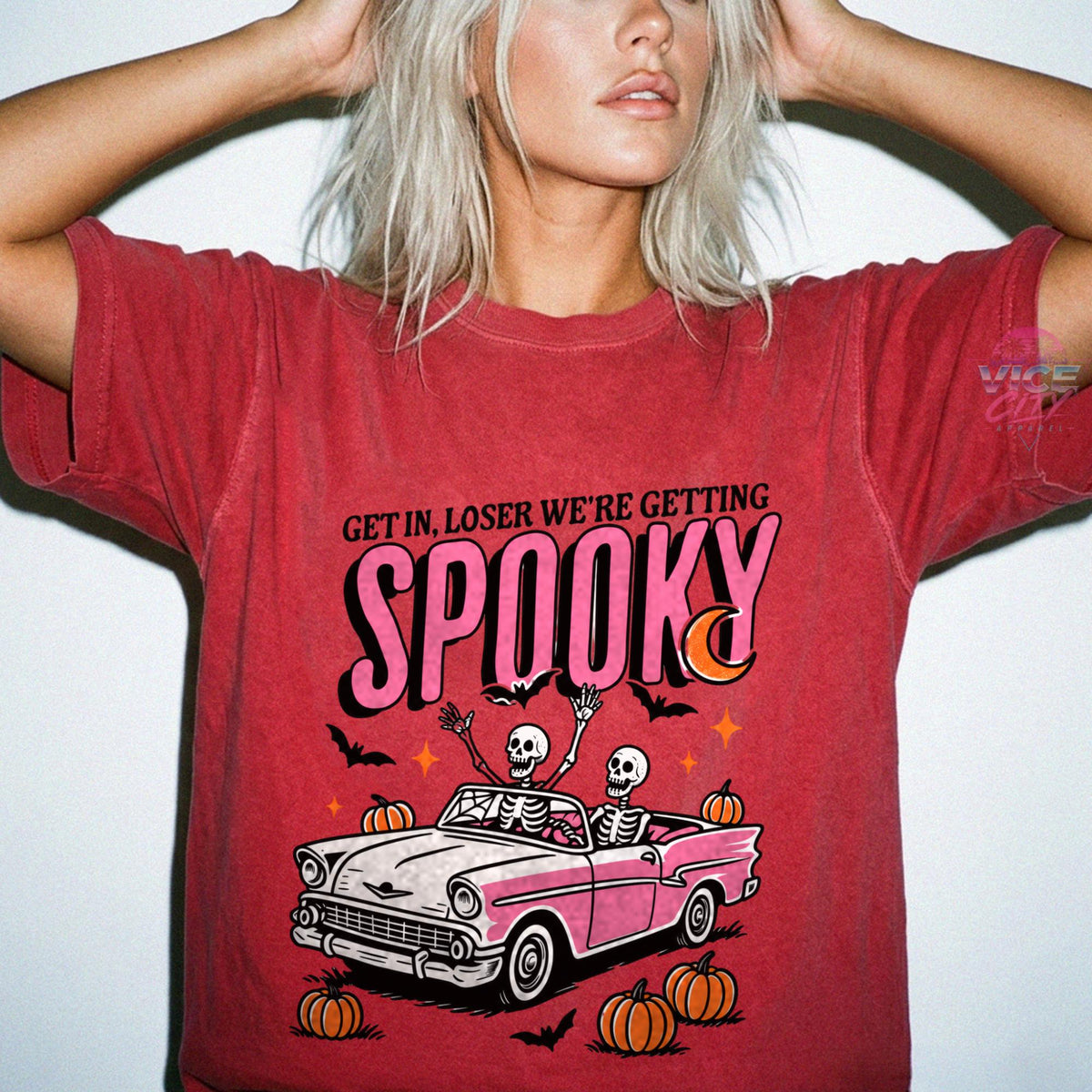 Get In Loser T-shirt that's scary, spooky season, retro Halloween
