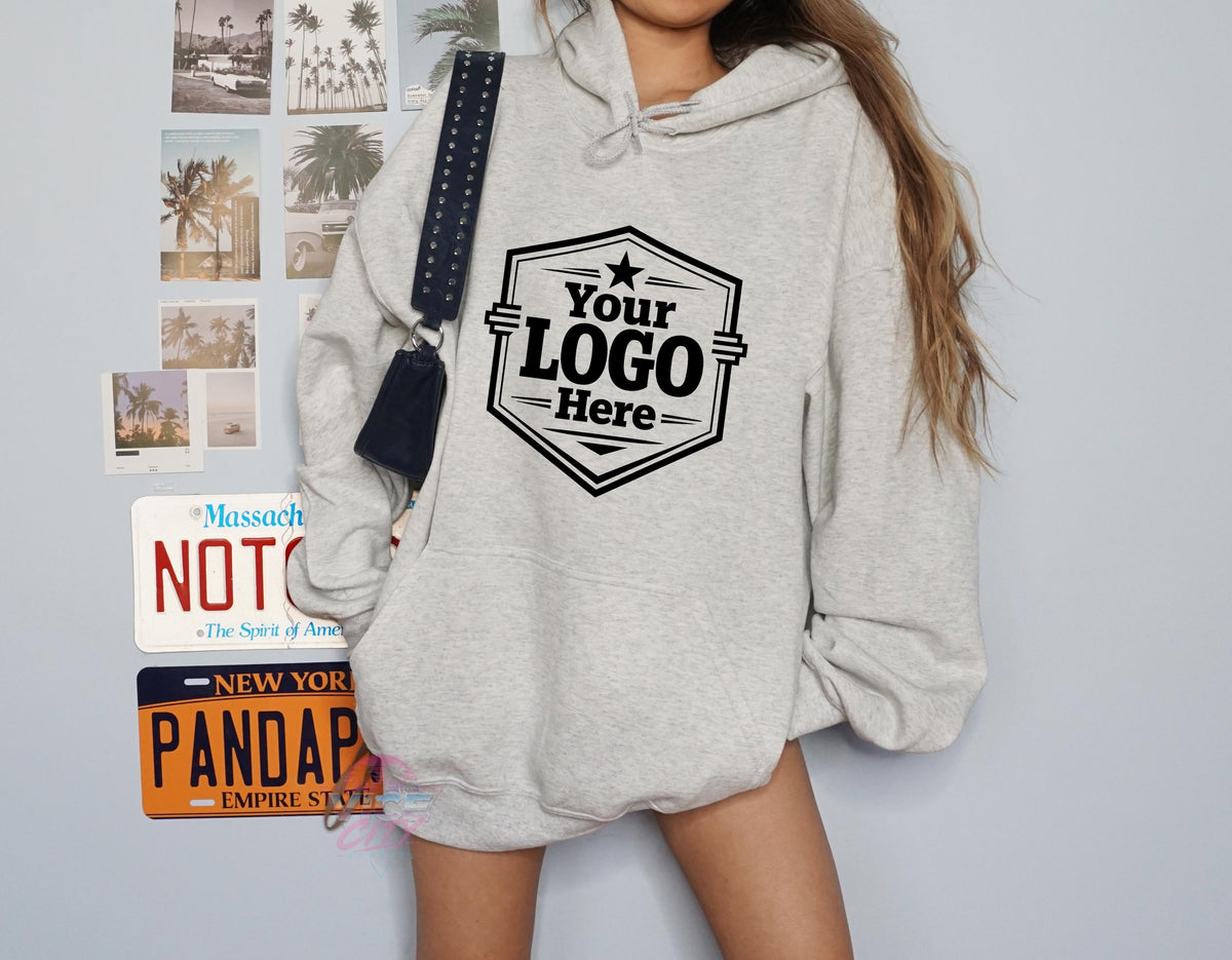 Custom Business Logo Hoodie, Personalized Brand Sweatshirt, Front & Back Custom Logo Shirt, Your Design Here Hoodie, Team Apparel