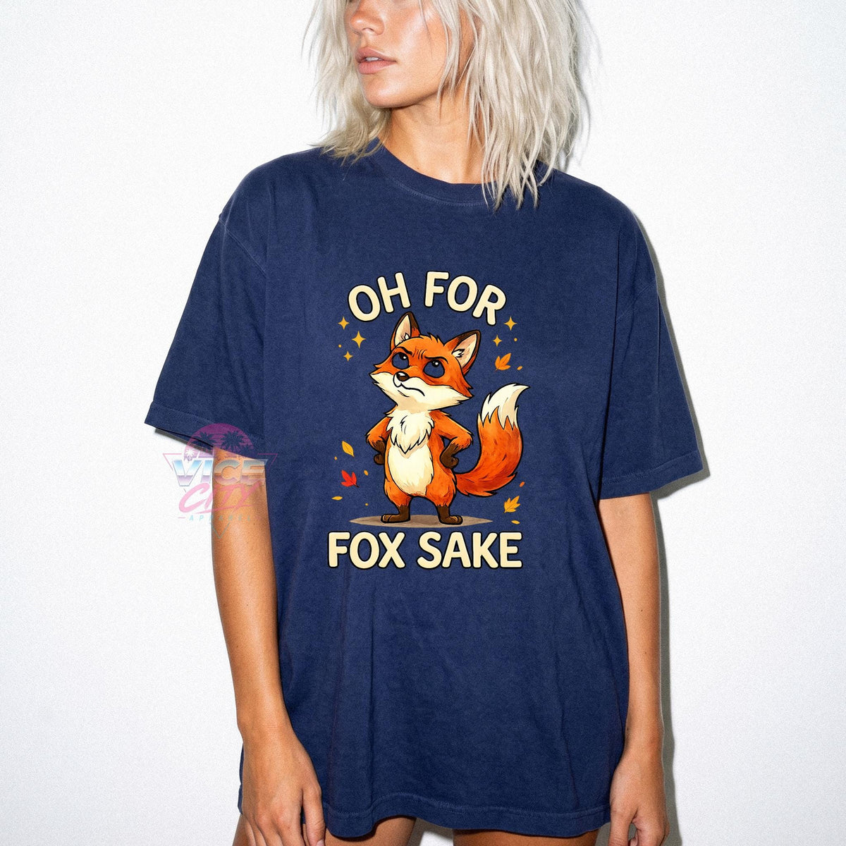 Sarcastic Fox T-Shirt / Retro Animal Humor Graphic T-Shirt