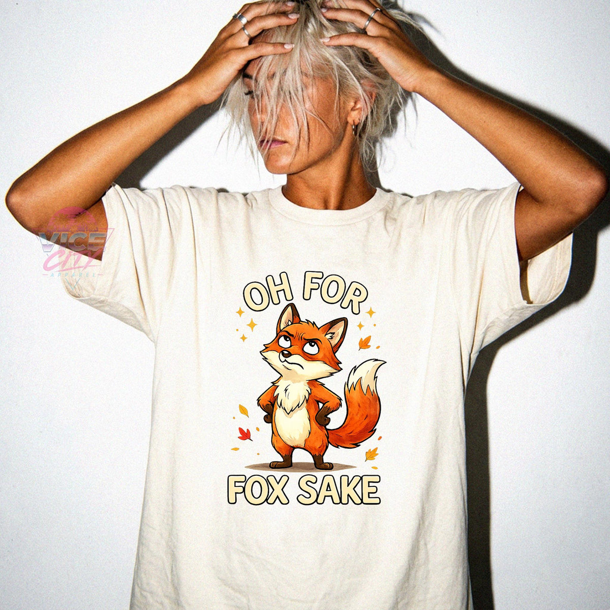 Sarcastic Fox T-Shirt / Retro Animal Humor Graphic T-Shirt