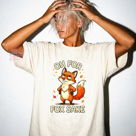 Sarcastic Fox T-Shirt / Retro Animal Humor Graphic T-Shirt