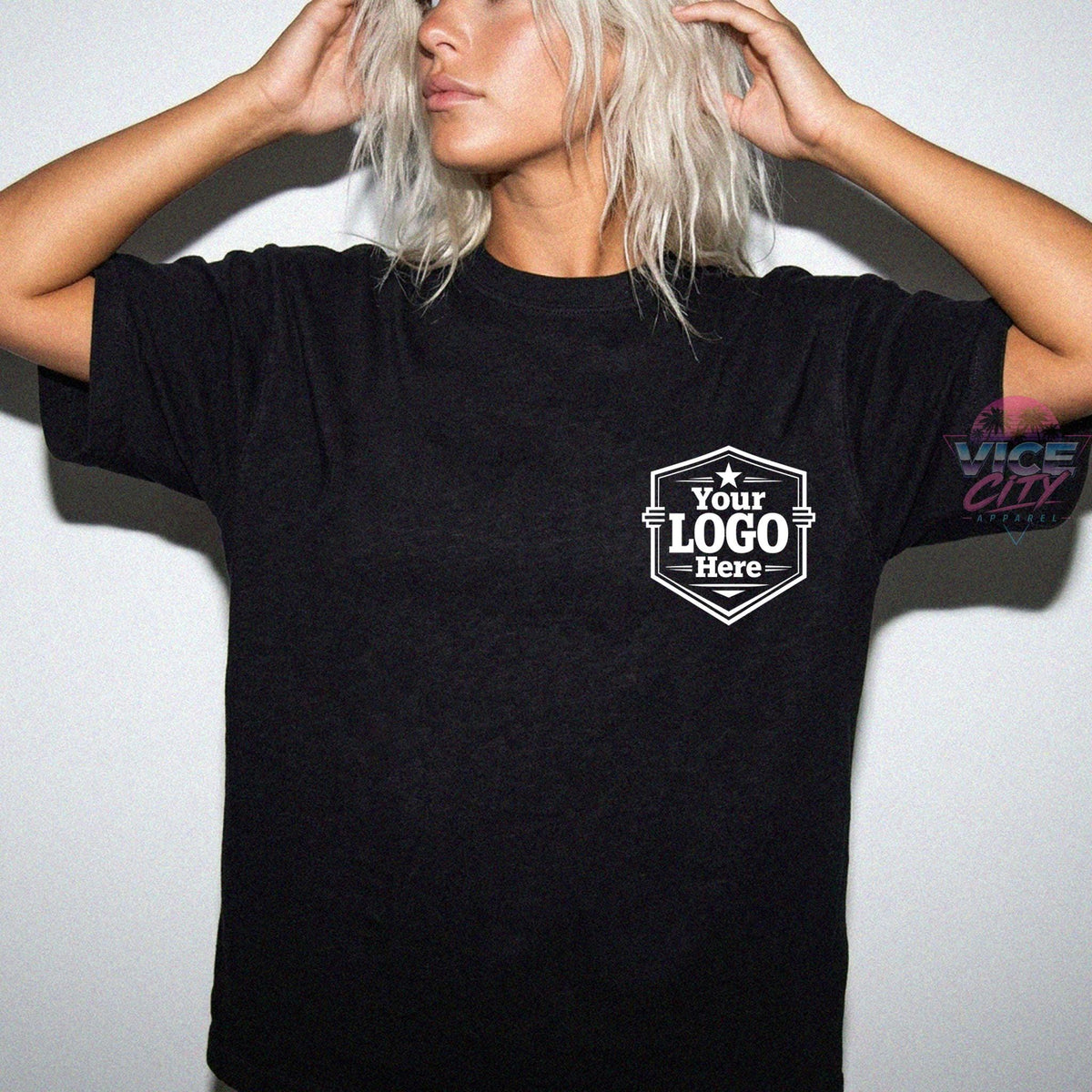 Custom Business Logo Shirt, Personalized Brand t-shirt, Front & Back Custom Logo Shirt, Your Design Here Shirt, Team Apparel
