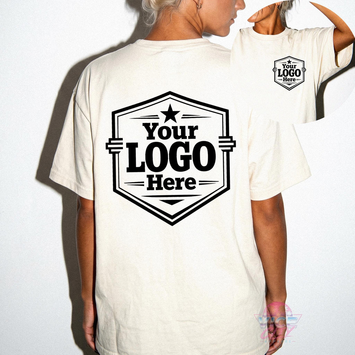 Custom Business Logo Shirt, Personalized Brand t-shirt, Front & Back Custom Logo Shirt, Your Design Here Shirt, Team Apparel
