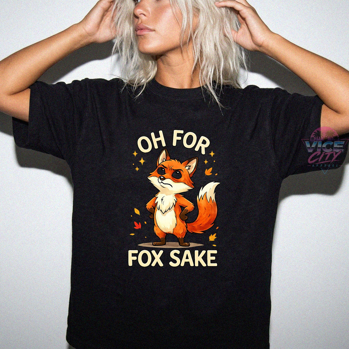 Sarcastic Fox T-Shirt / Retro Animal Humor Graphic T-Shirt