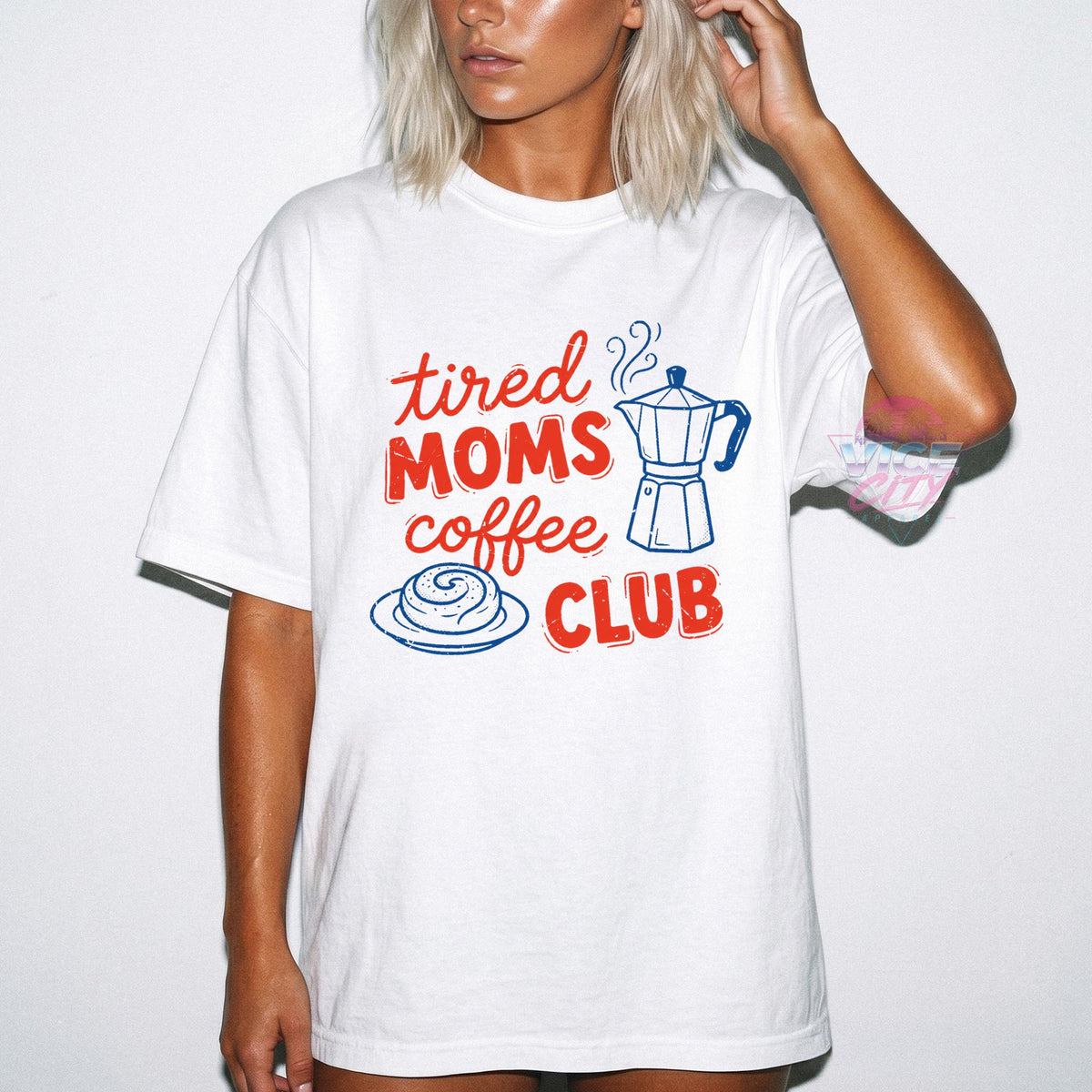 Tired Moms Coffee Club Sweatshirt, Coffee Lover Gift, Trendy Mama Sweatshirt, Tired Moms Club Shirt, Mothers Day Gift, Mom Life Sweatshirt