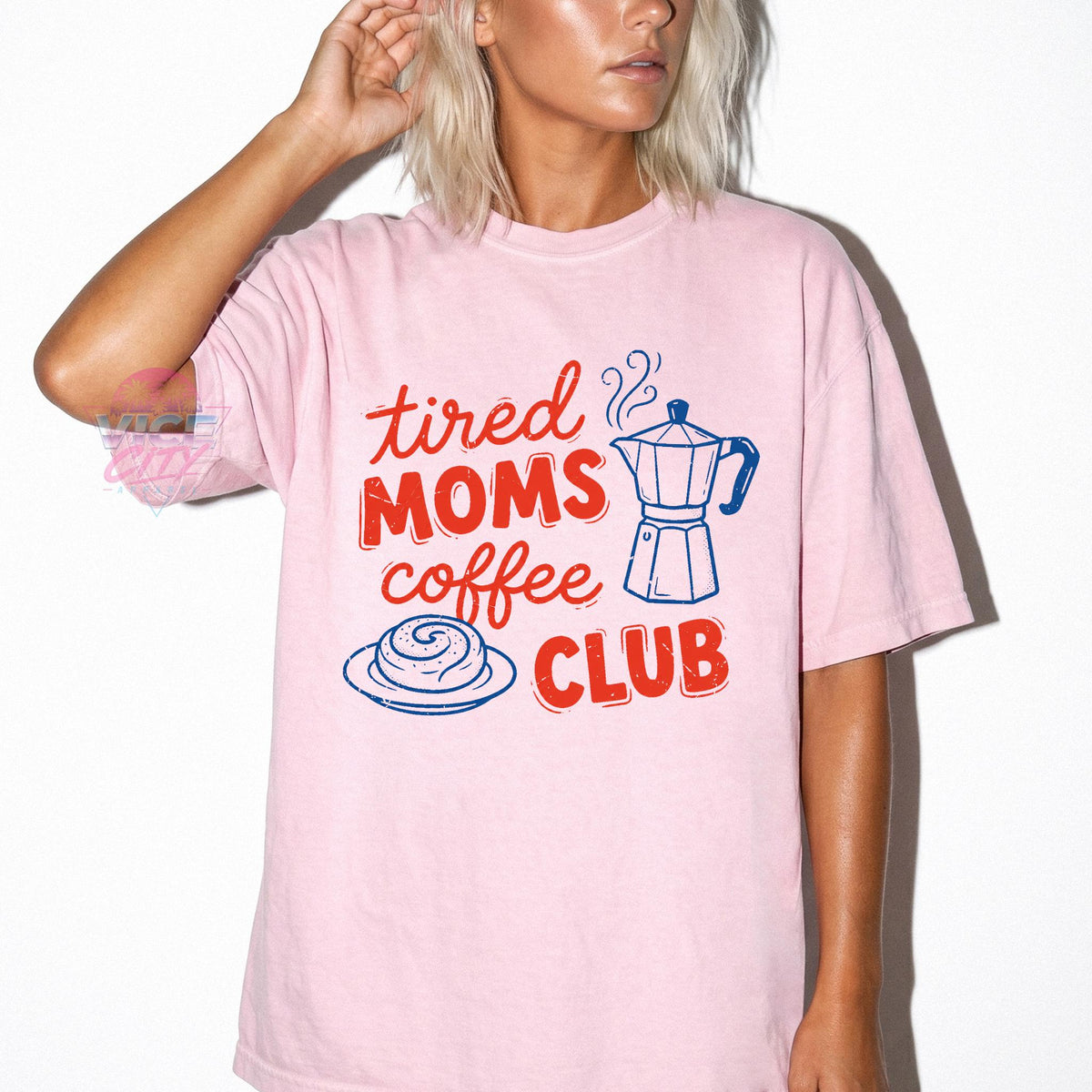 Tired Moms Coffee Club Sweatshirt, Coffee Lover Gift, Trendy Mama Sweatshirt, Tired Moms Club Shirt, Mothers Day Gift, Mom Life Sweatshirt