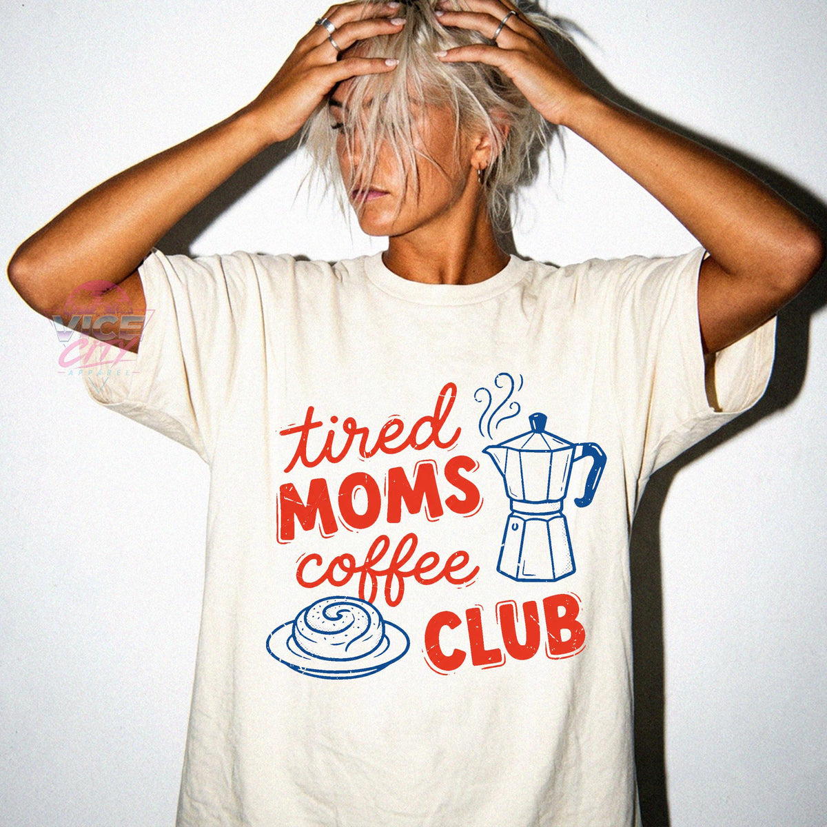 Tired Moms Coffee Club Sweatshirt, Coffee Lover Gift, Trendy Mama Sweatshirt, Tired Moms Club Shirt, Mothers Day Gift, Mom Life Sweatshirt