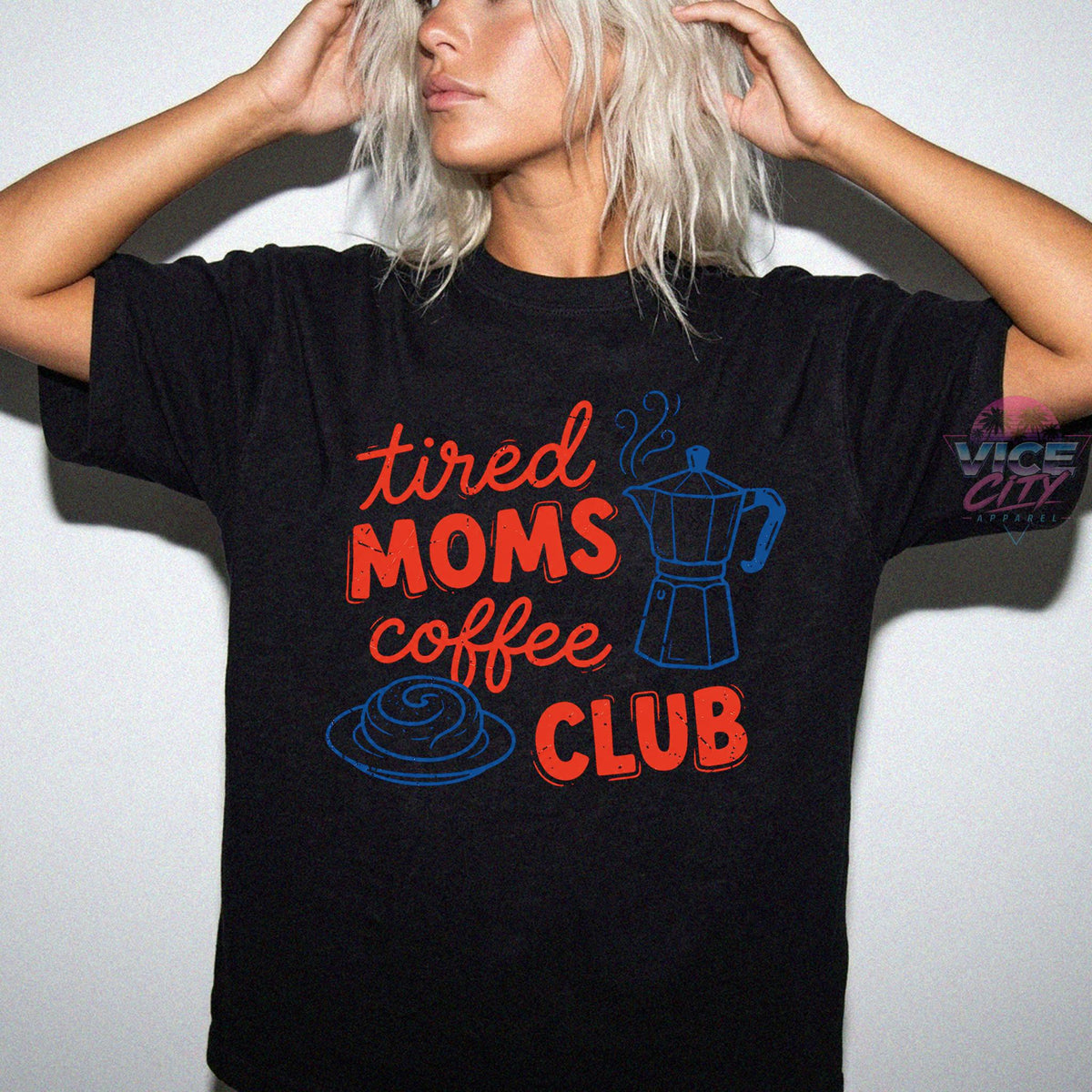 Tired Moms Coffee Club Sweatshirt, Coffee Lover Gift, Trendy Mama Sweatshirt, Tired Moms Club Shirt, Mothers Day Gift, Mom Life Sweatshirt