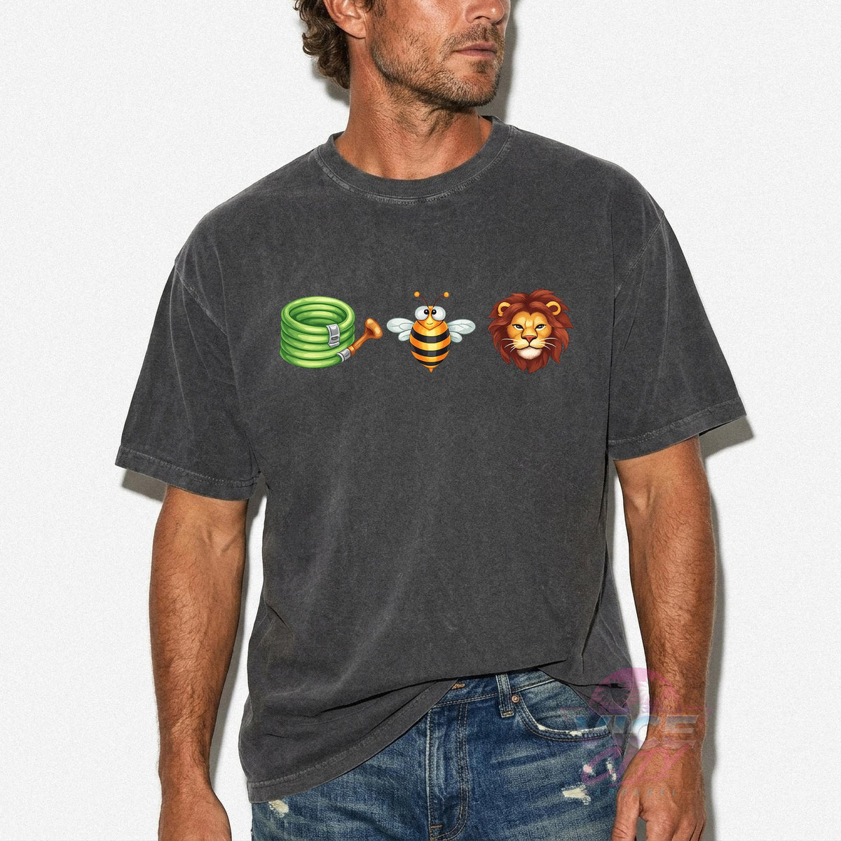 Funny Bee and Lion with Hose T-Shirt