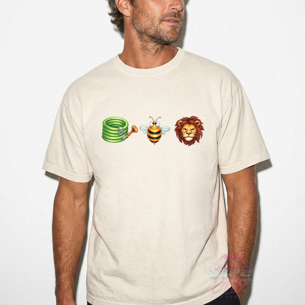 Funny Bee and Lion with Hose T-Shirt