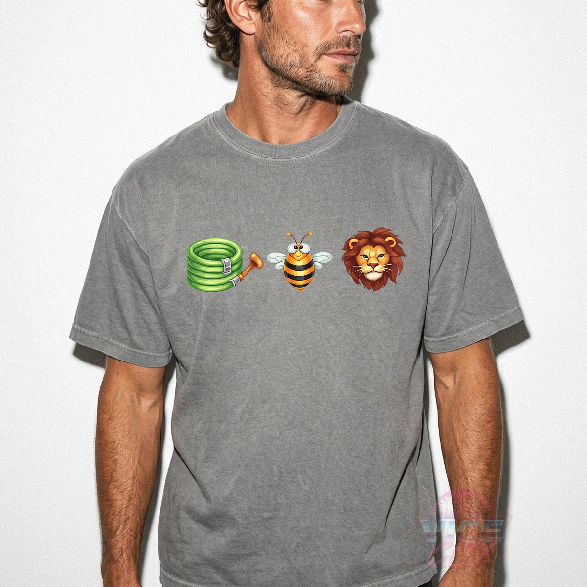 Funny Bee and Lion with Hose T-Shirt