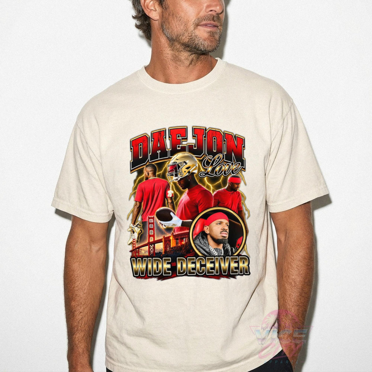 Daejon Love Wide Deceiver T-shirt, funny football meme T-shirt