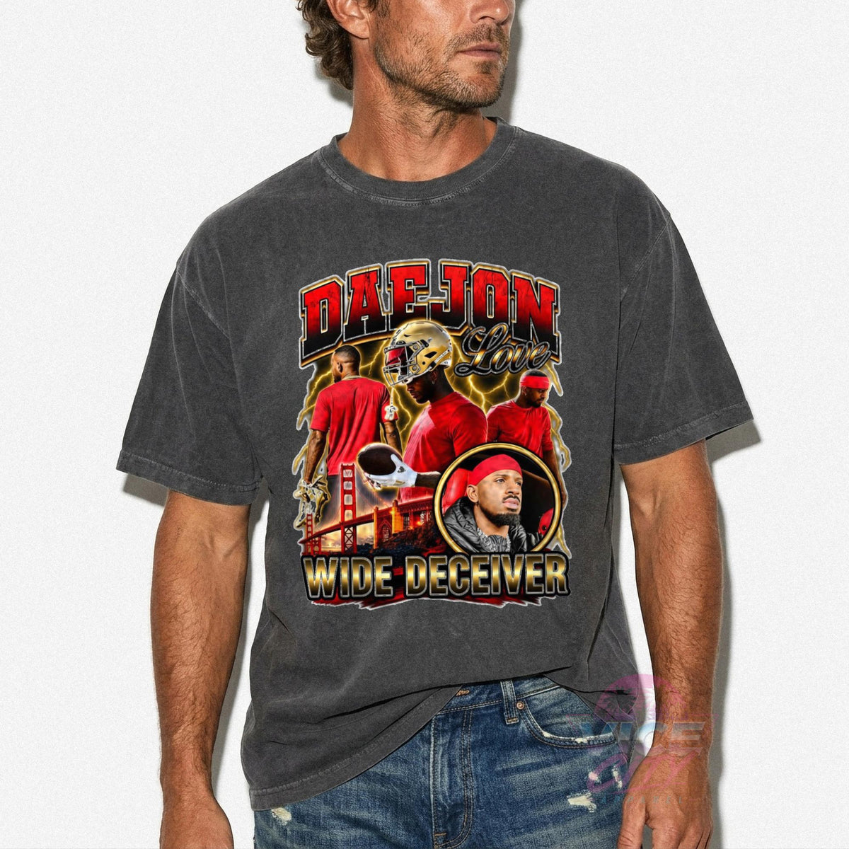 Daejon Love Wide Deceiver T-shirt, funny football meme T-shirt