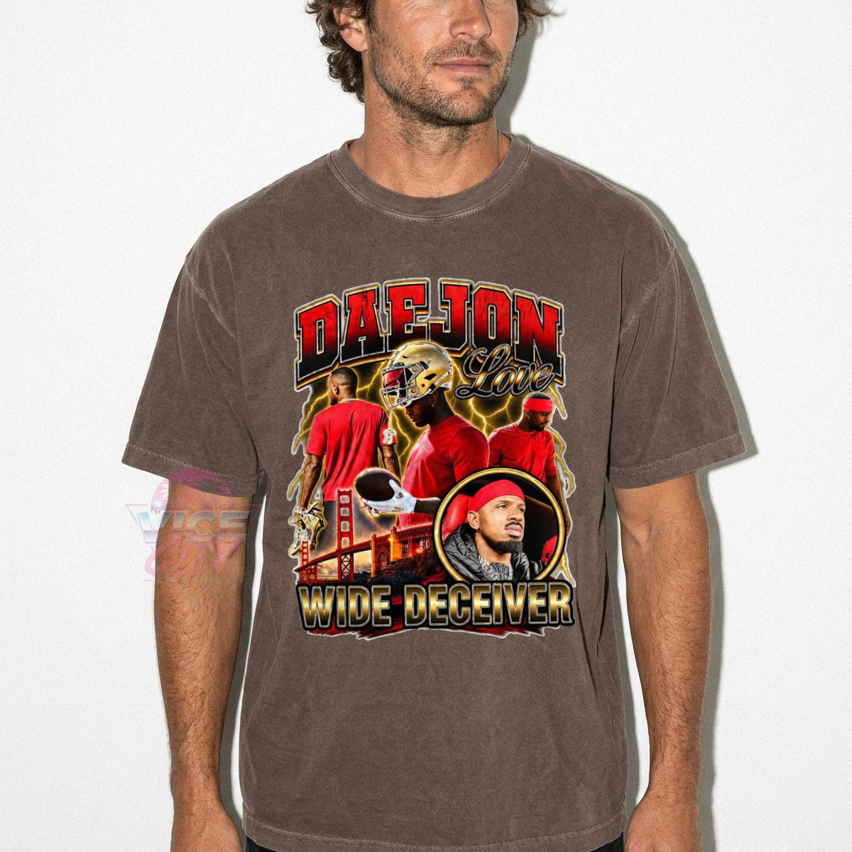 Daejon Love Wide Deceiver T-shirt, funny football meme T-shirt