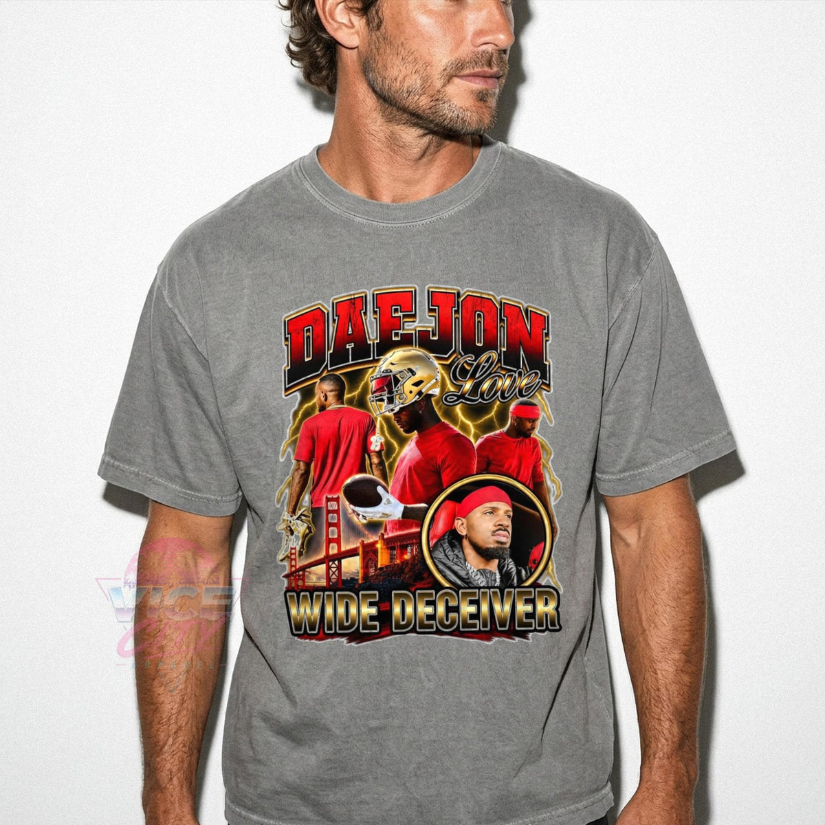 Daejon Love Wide Deceiver T-shirt, funny football meme T-shirt