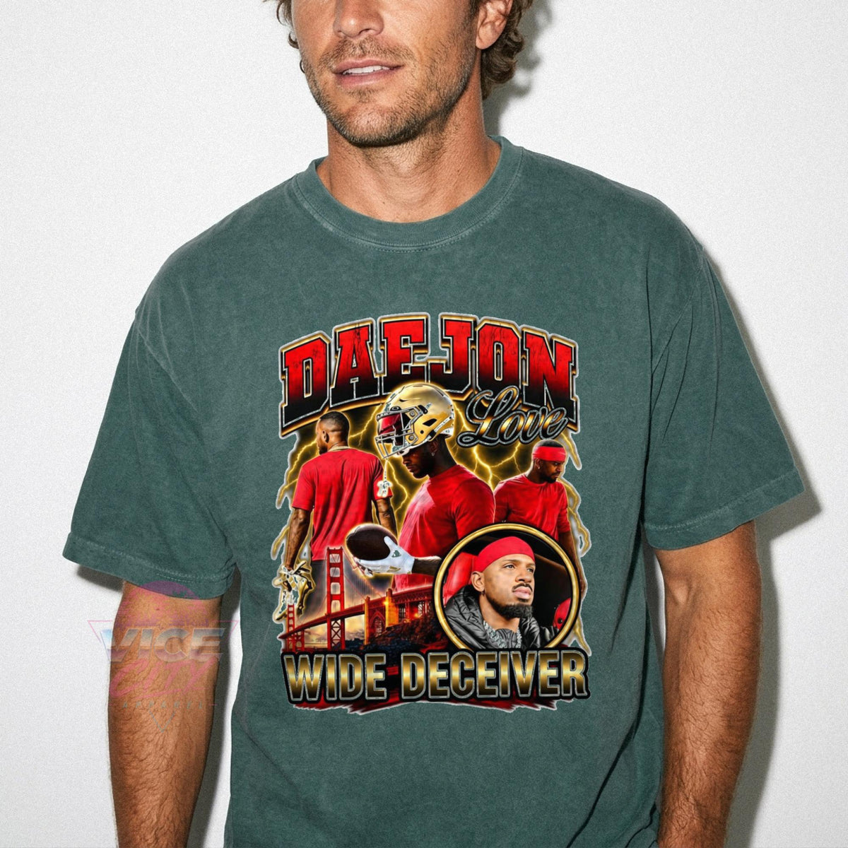 Daejon Love Wide Deceiver T-shirt, funny football meme T-shirt