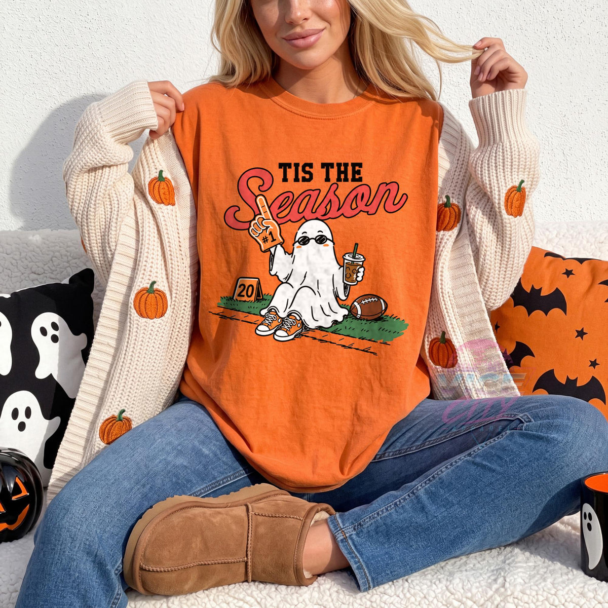 Halloween Iced Coffee T-Shirt  for Spooky Match Day