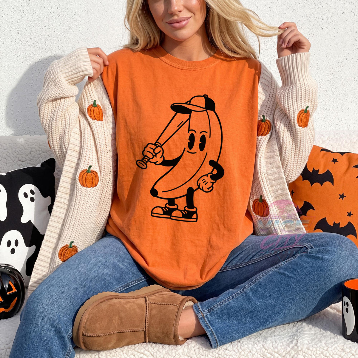 Baseball Doodle Comfort Colors Shirt