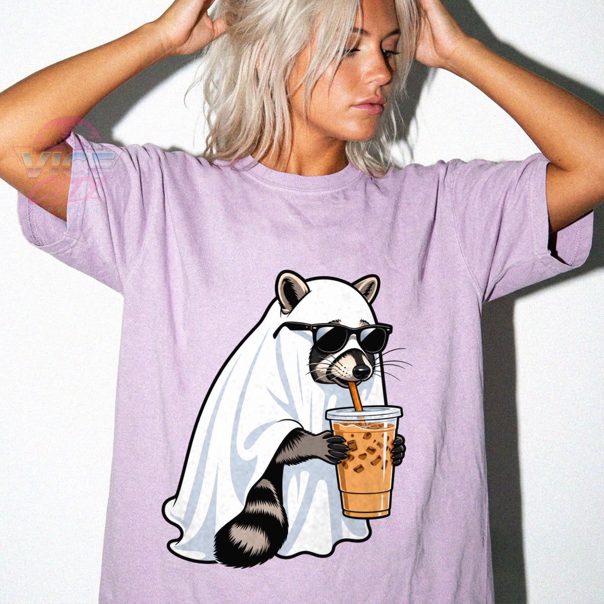 Ghost Raccoon Halloween T-Shirt