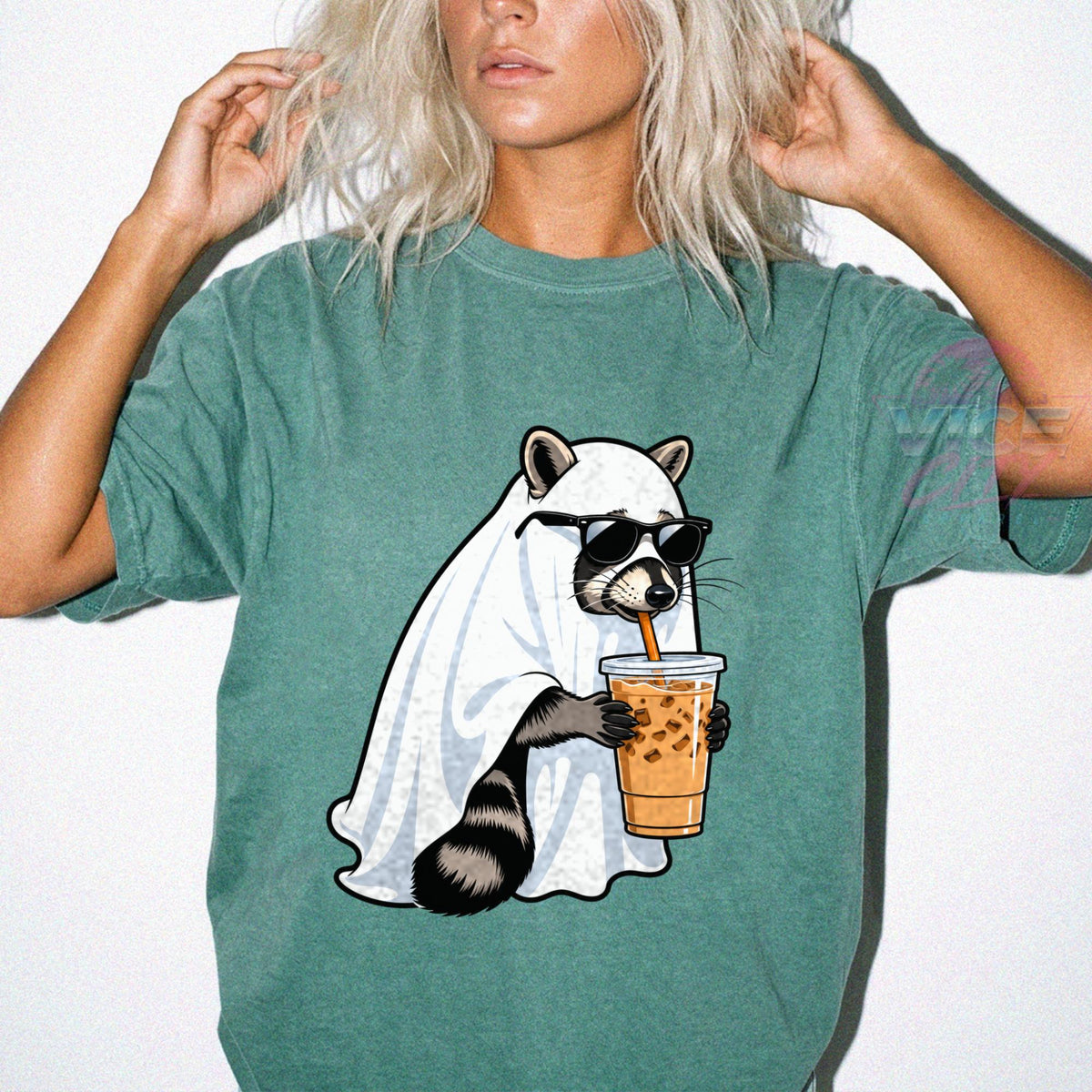 Ghost Raccoon Halloween T-Shirt