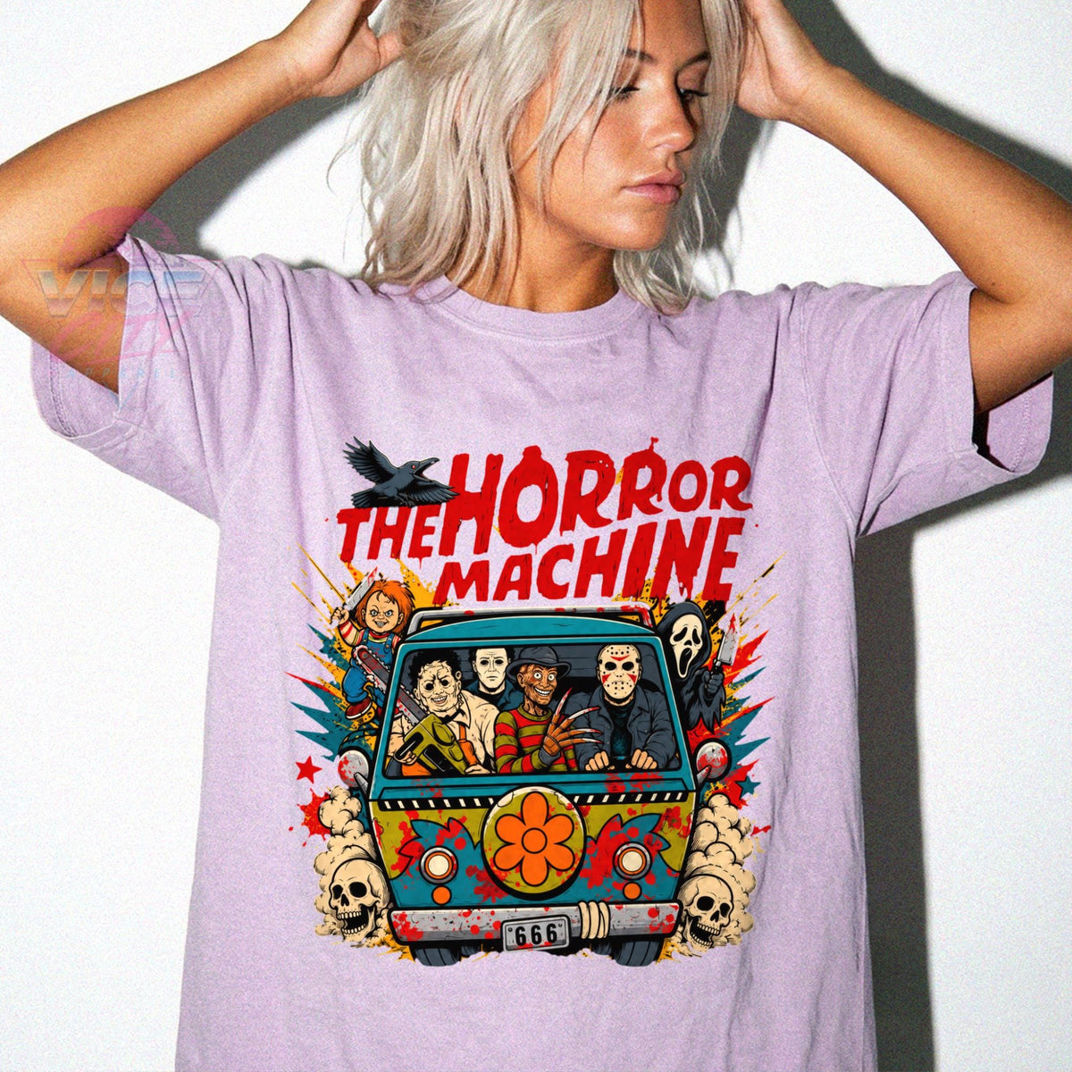 Halloween Horror Machine Comfort Colors Shirt