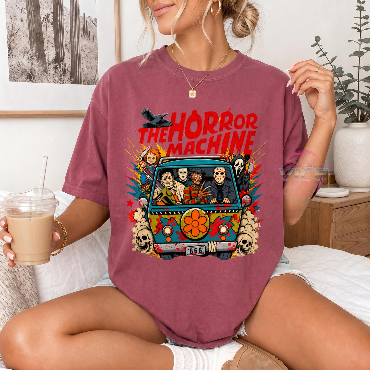 Halloween Horror Machine Comfort Colors Shirt