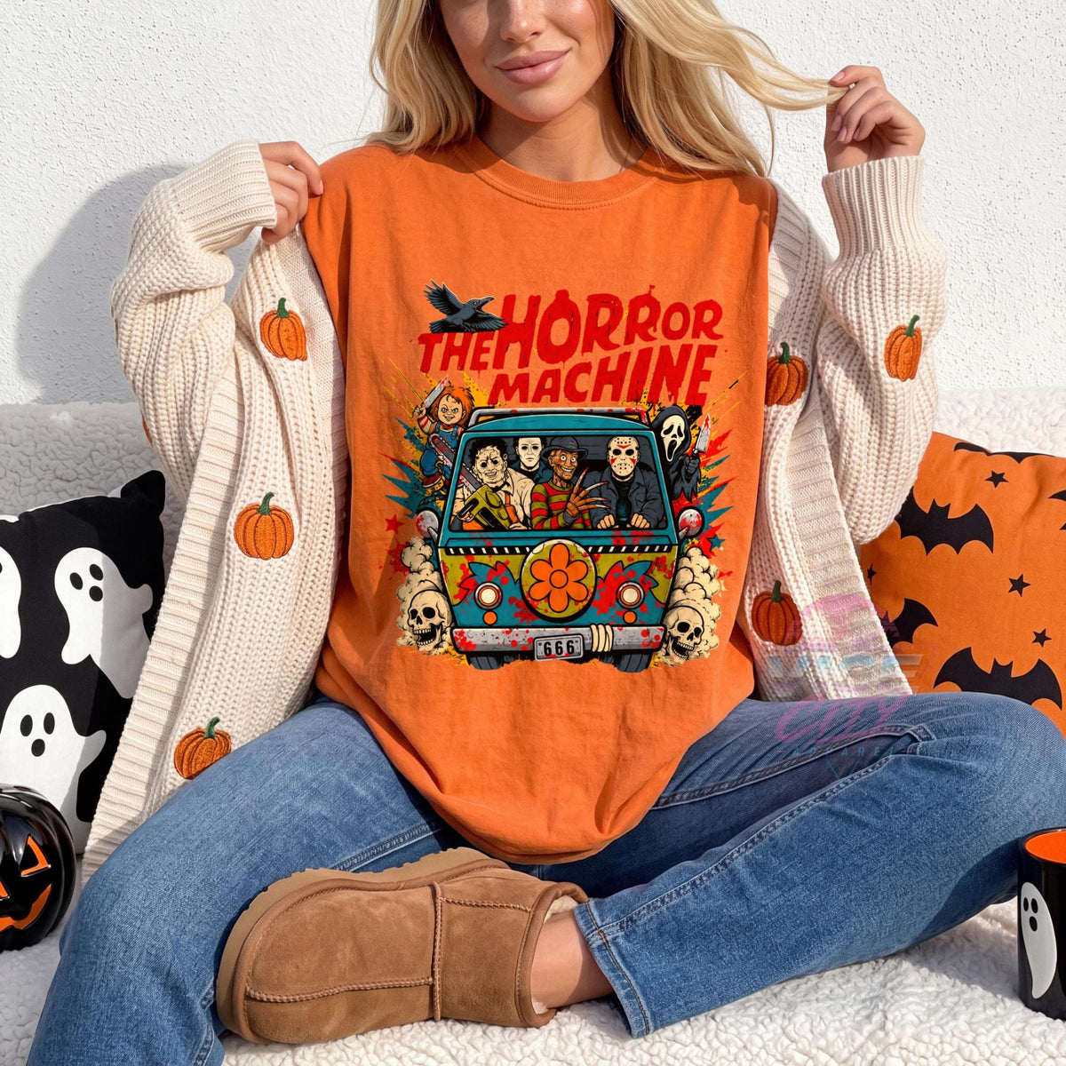 Halloween Horror Machine Comfort Colors Shirt