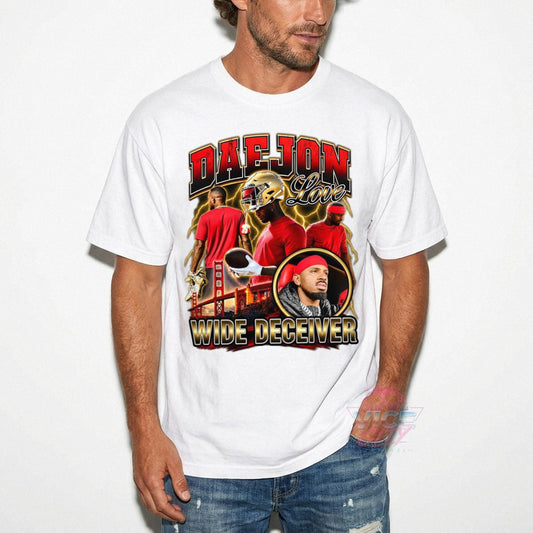 Daejon Love Wide Receiver Fake Football Player T Shirt