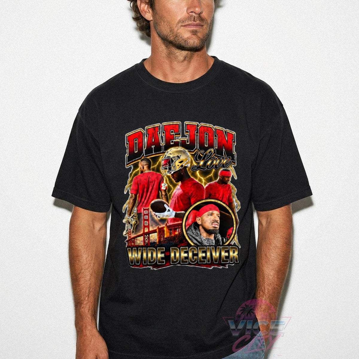 Daejon Love Wide Deceiver T-shirt, funny football meme T-shirt