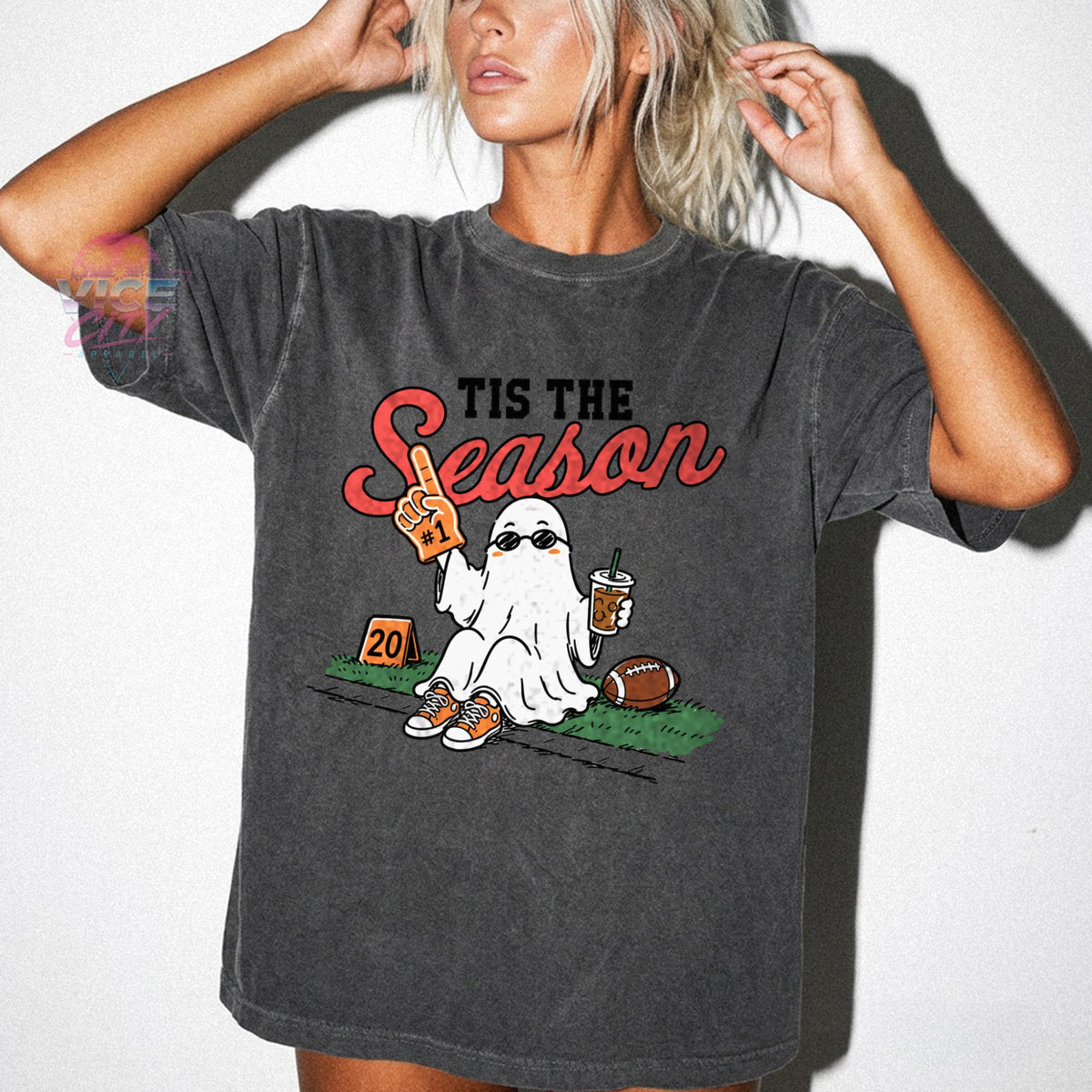 Halloween Iced Coffee T-Shirt  for Spooky Match Day