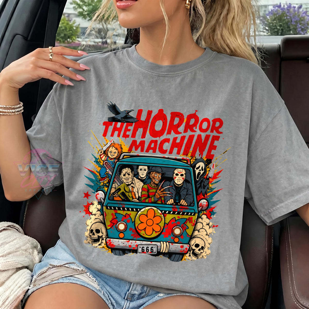 Halloween Horror Machine Comfort Colors Shirt