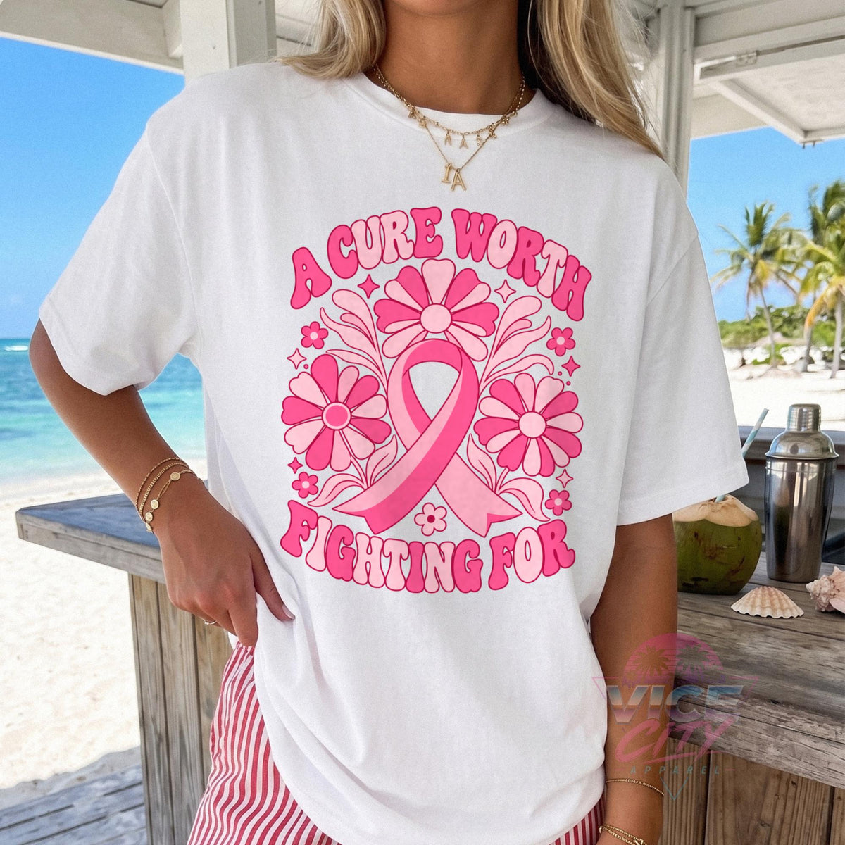 Floral Breast Cancer Awareness Shirt, Cancer Ribbon Tee, Cancer Awareness Shirt, Pink Ribbon Tee, Breast Cancer Support