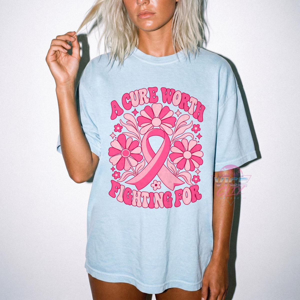 Floral Breast Cancer Awareness Shirt, Cancer Ribbon Tee, Cancer Awareness Shirt, Pink Ribbon Tee, Breast Cancer Support