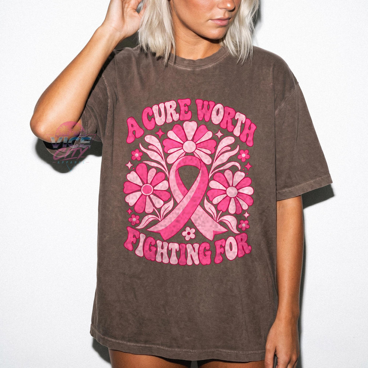 Floral Breast Cancer Awareness Shirt, Cancer Ribbon Tee, Cancer Awareness Shirt, Pink Ribbon Tee, Breast Cancer Support