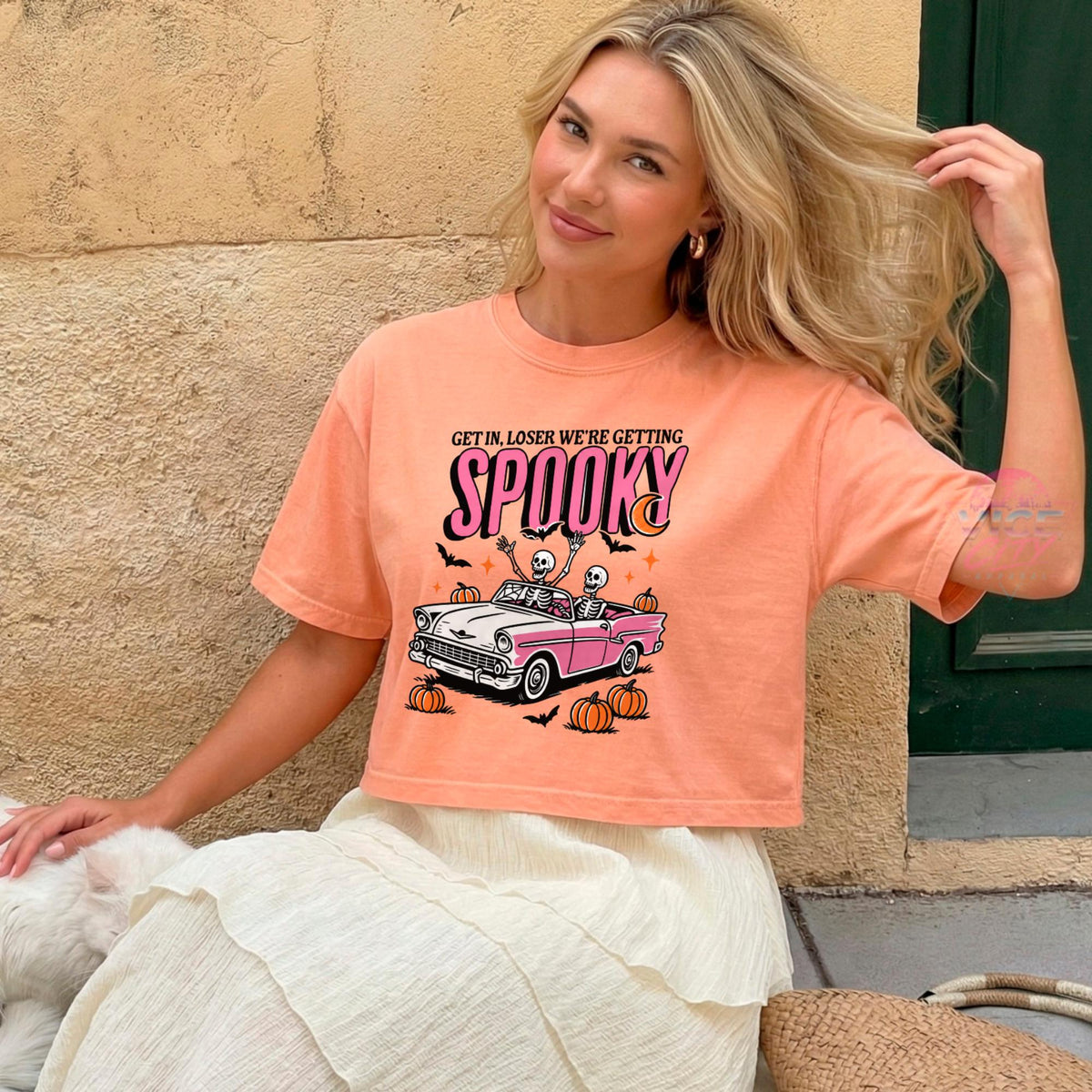 Spooky Comfort Colors® Crop Shirt