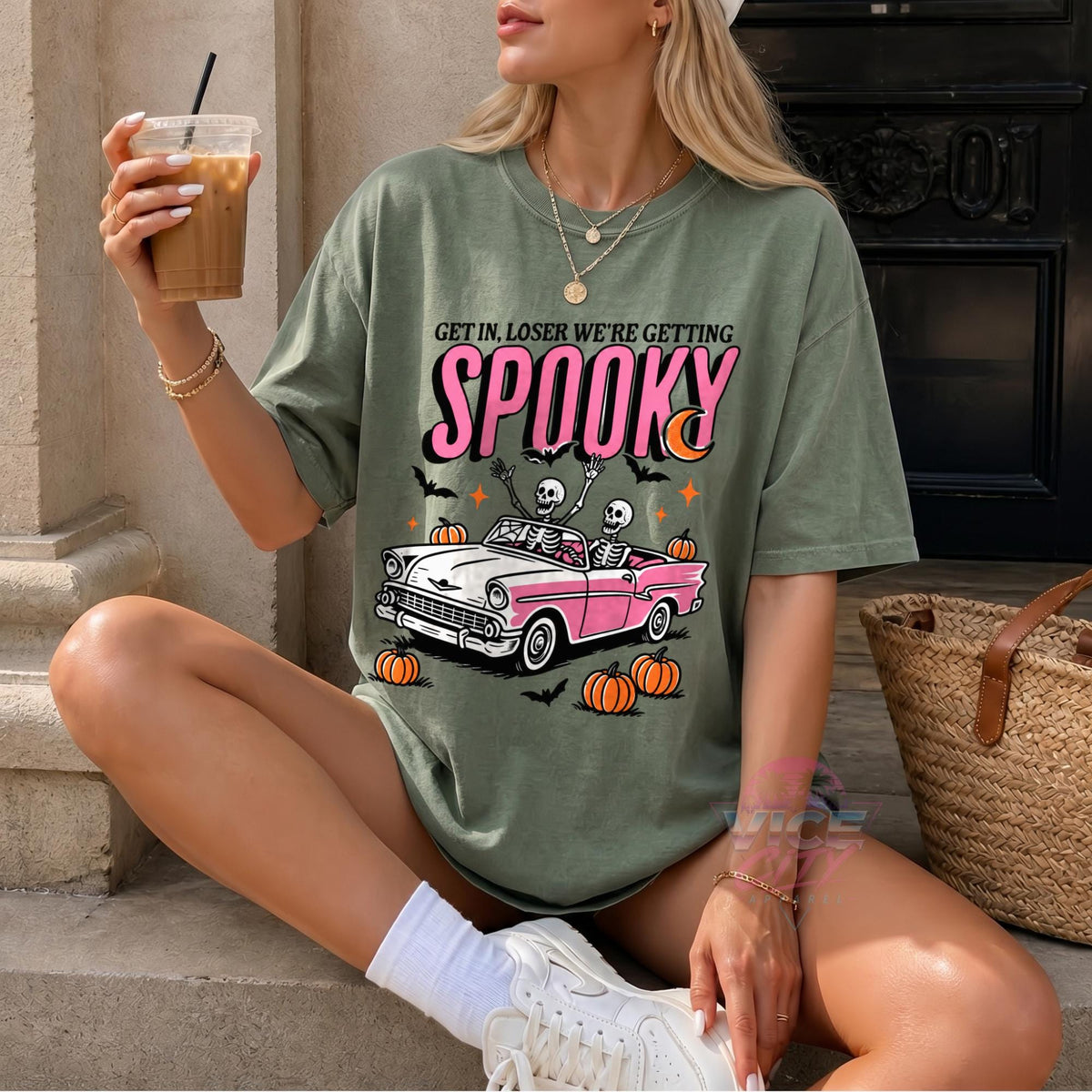 Get In Loser T-shirt that's scary, spooky season, retro Halloween
