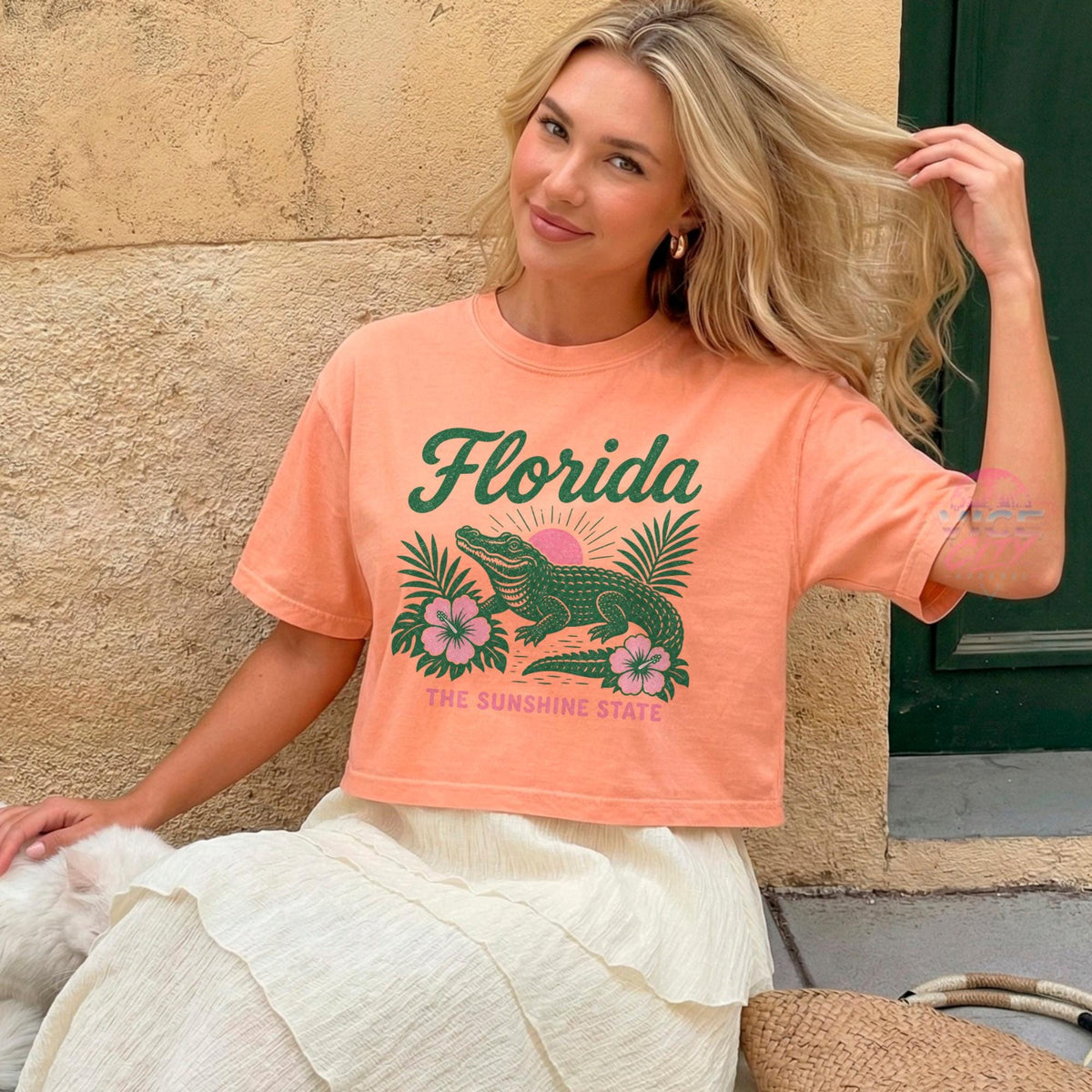 Florida Sunshine State Alligator Tee