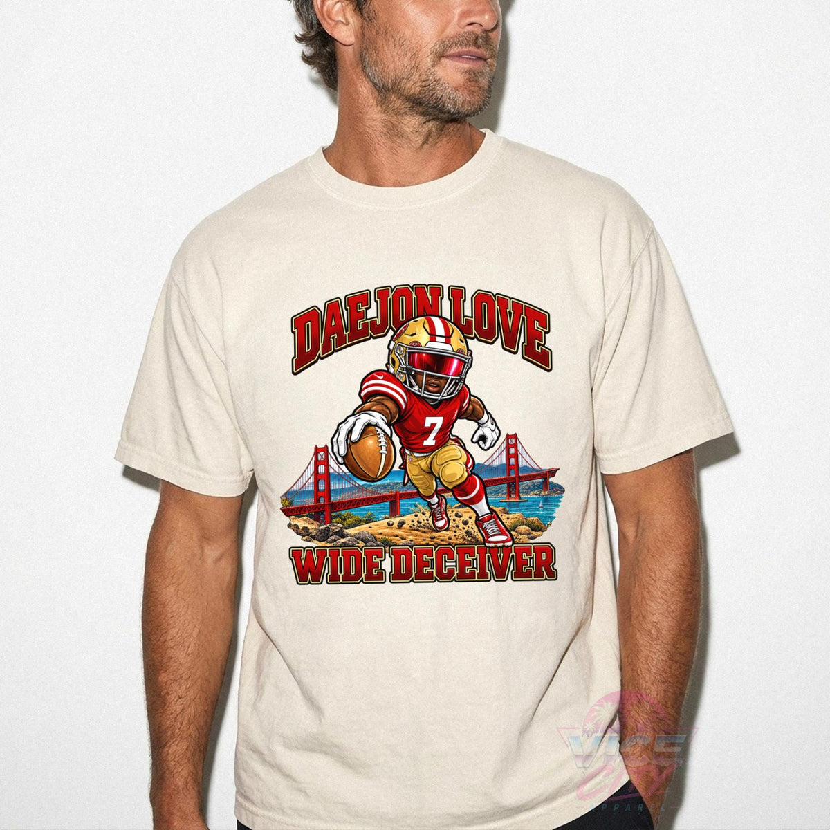 Daejon Love Wide Receiver Fake Football Player T Shirt