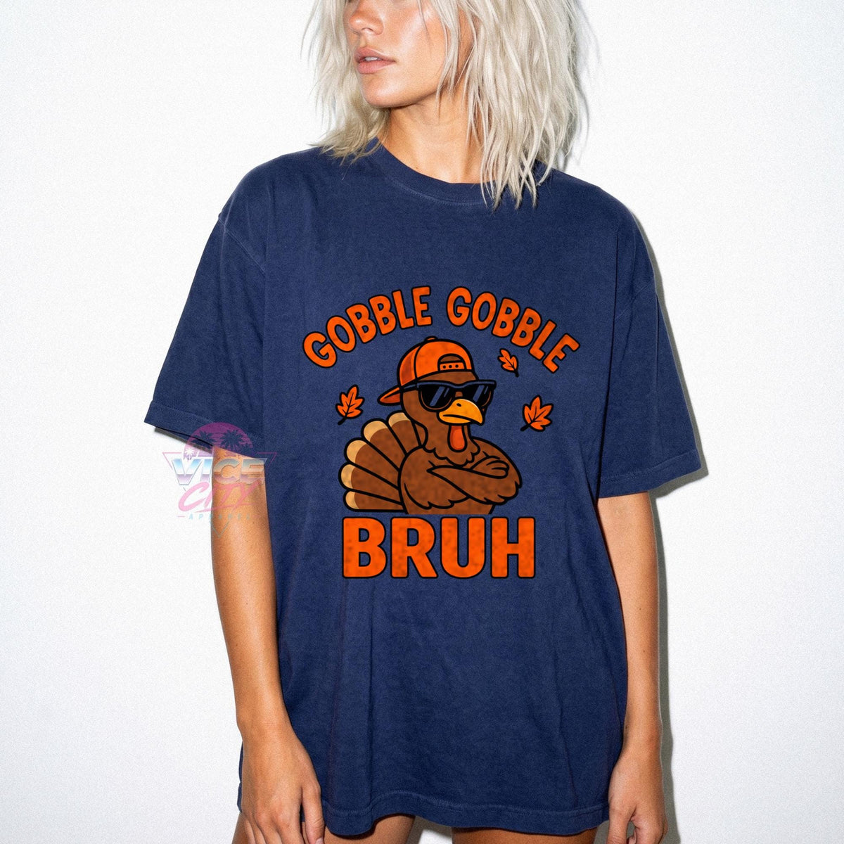Gobble Gobble Bruh Shirt, Funny Thanksgiving Turkey Tee, Comfort Colors Thanksgiving T-Shirt, Fall Graphic Tee, Turkey Day Family Shirt