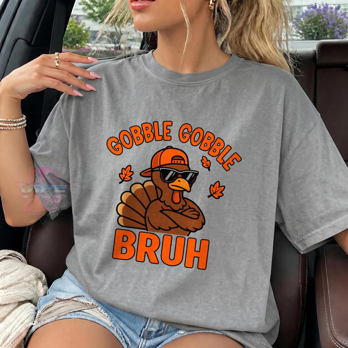 Gobble Gobble Bruh Shirt, Funny Thanksgiving Turkey Tee, Comfort Colors Thanksgiving T-Shirt, Fall Graphic Tee, Turkey Day Family Shirt