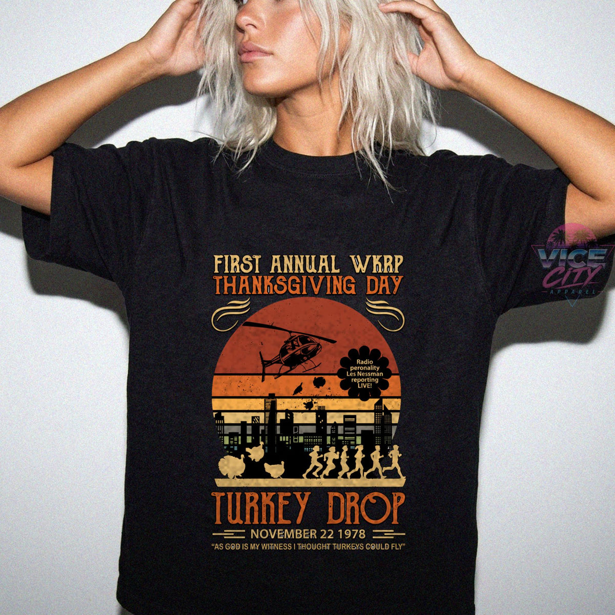 Thanksgiving Turkey Drop Shirt, I Thought Turkeys Could Fly Tee, Funny Retro 1978 Thanksgiving T-Shirt, Comfort Colors Fall Graphic Tee