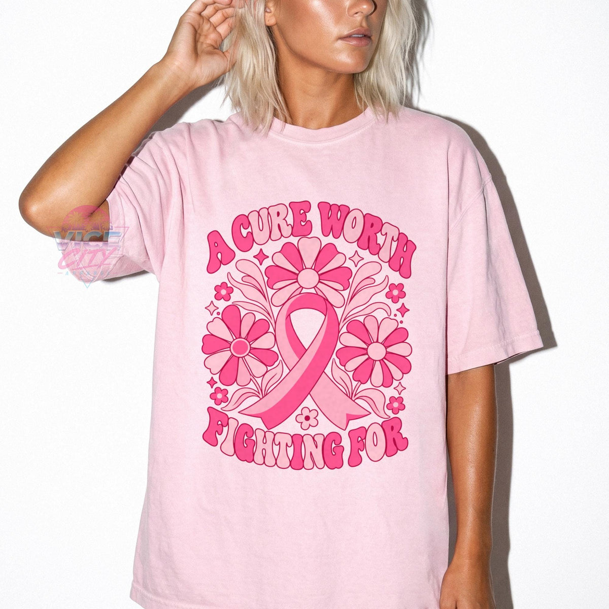 Floral Breast Cancer Awareness Shirt, Cancer Ribbon Tee, Cancer Awareness Shirt, Pink Ribbon Tee, Breast Cancer Support
