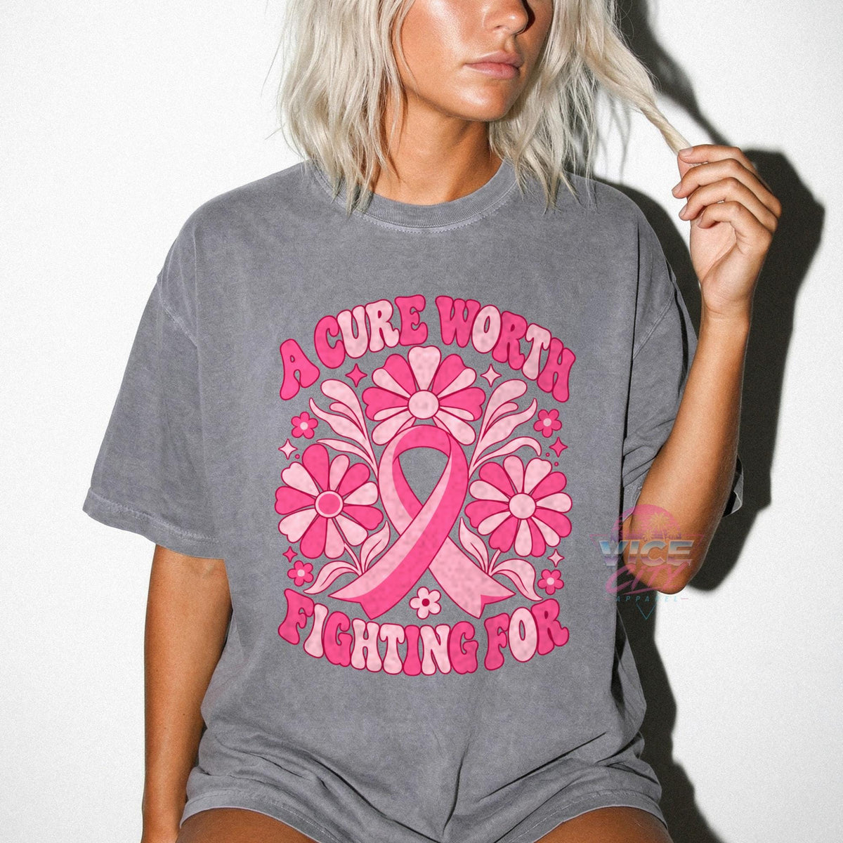 Floral Breast Cancer Awareness Shirt, Cancer Ribbon Tee, Cancer Awareness Shirt, Pink Ribbon Tee, Breast Cancer Support