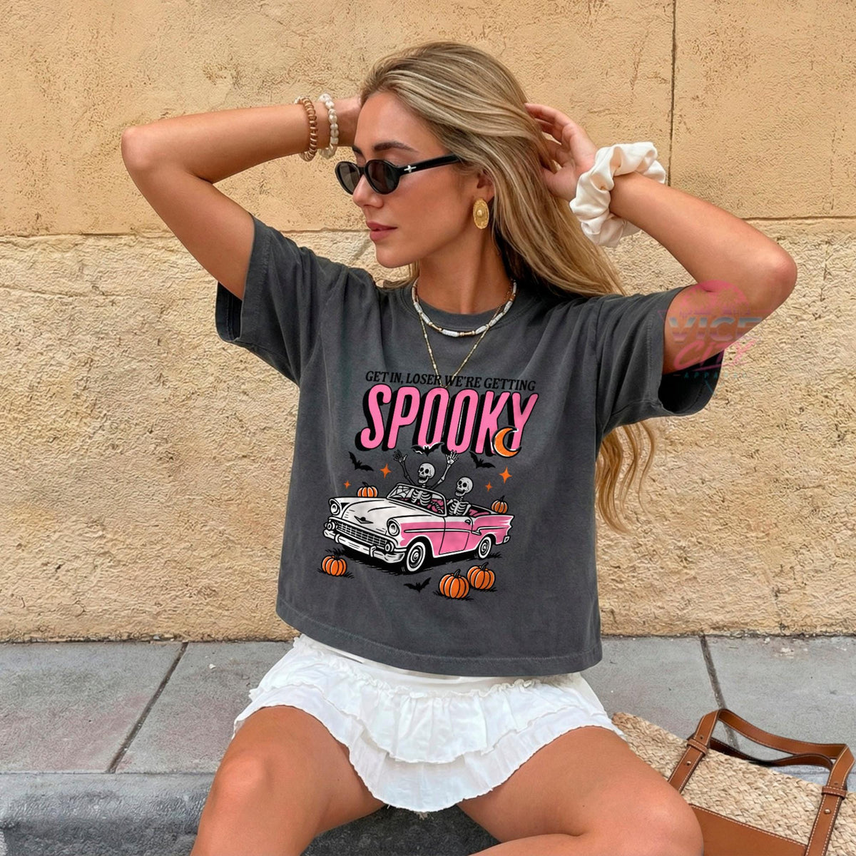 Spooky Comfort Colors® Crop Shirt