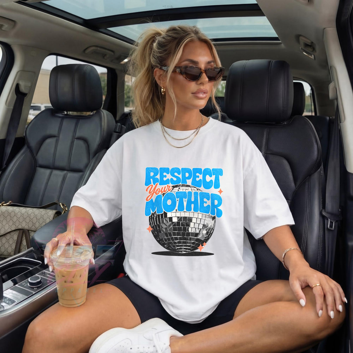 Respect Your Mother Disco Ball Shirt, Retro Mom T-Shirt, Funny Mama Graphic Tee, Comfort Colors Mom Tee, Mothers Day Gift for Mom