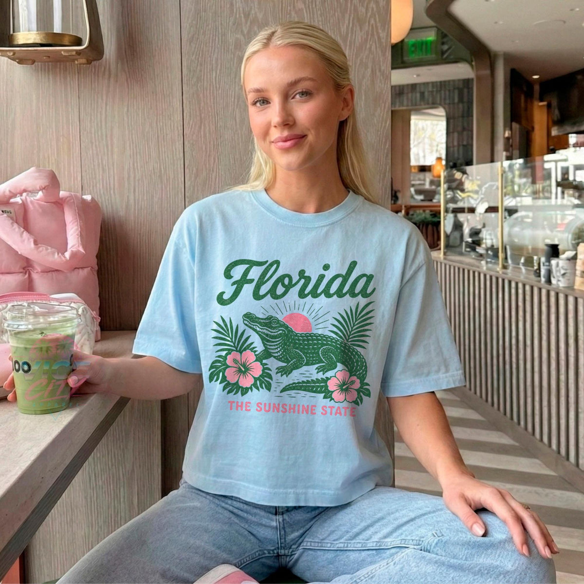 Florida Sunshine State Alligator Tee